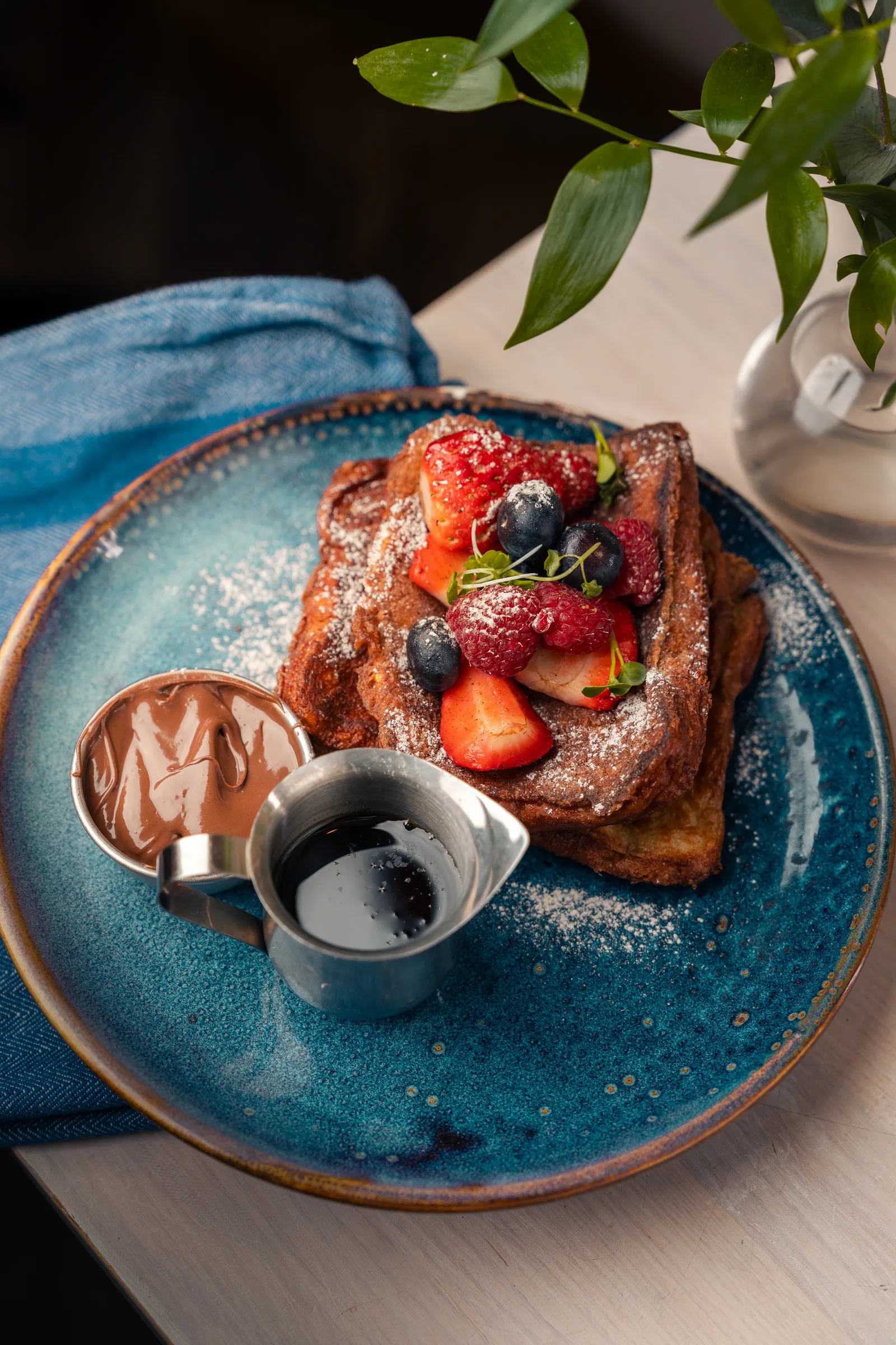 French toast med smoothie